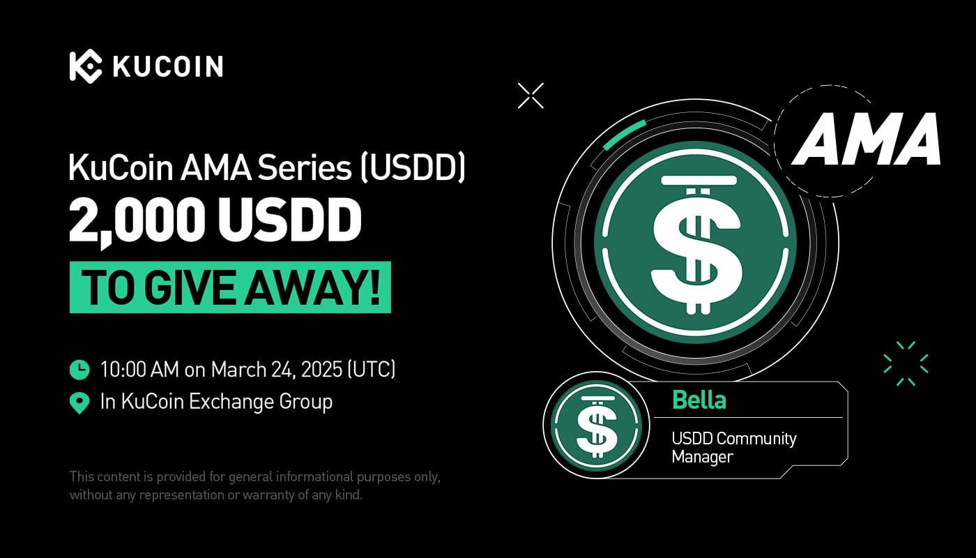 KuCoin AMA With USDD (USDD) — How Decentralized Stablecoins Enhance Financial Inclusion and Security