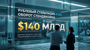 Оборот рублевого стейблкоина А7А5 достиг $140 млрд: Новый этап трансграничных расчетов