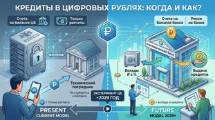 Кредиты в цифровых рублях: когда банки начнут выдавать займы в новой валюте