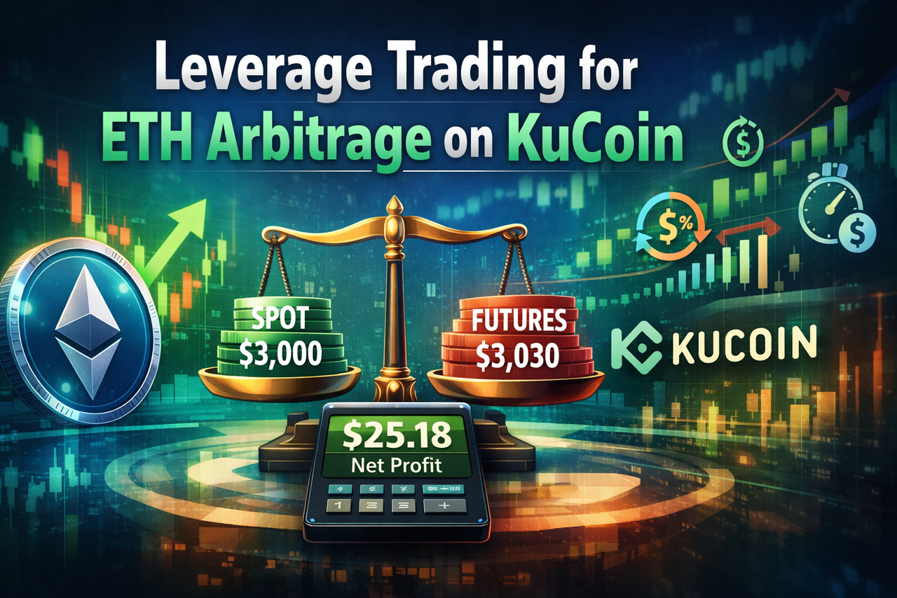 การเทรดเลเวอเรจบน KuCoin สำหรับการอาร์บิตราจพื้นฐาน: อธิบายด้วยตัวอย่าง ETH