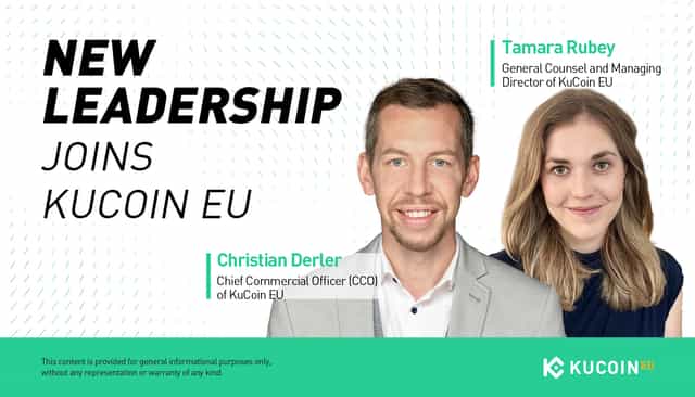 KuCoin EU Completes Executive Team with Christian Derler and Tamara Rubey Top Experts in Banking and Legal Bolster European Expansion