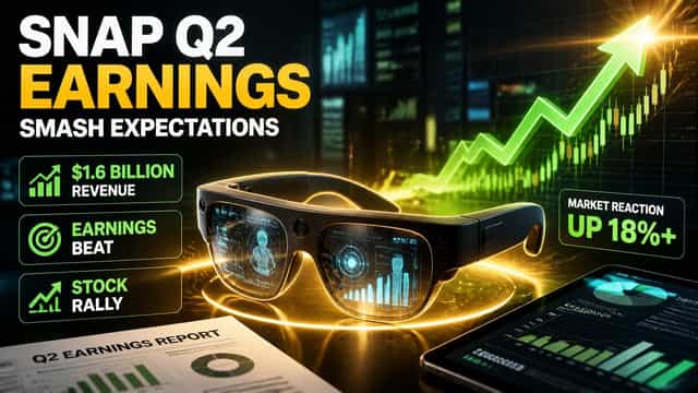 Snap Q2 Earnings Beat Expectations With $1.6B Revenue; Stock Surges 13% After Hours as Specs Glasses Launch Nears
