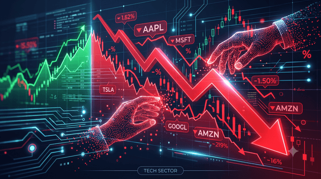 US Tech Stocks Tumble as Profit-Taking Sparks Historic Market Shift