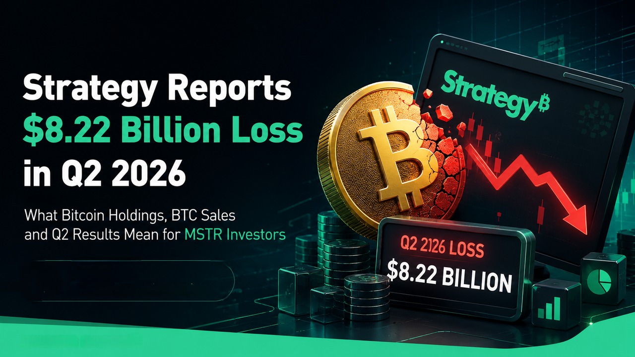 Strategy Reports $8.22 Billion Q2 2026 Loss as Bitcoin Holdings Drive Major Unrealized Charge
