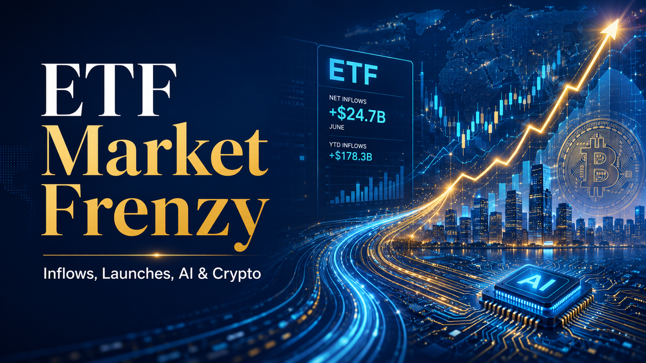 June ETF Market Sees Frenzied Performance: Capital Inflows and New Launches Exceed Expectations