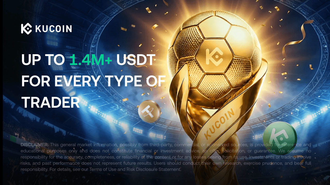 KuCoin Meluncurkan Crypto Cup Dengan Total Hadiah Hingga 1.400.000 USDT Selama Musim Sepak Bola Global