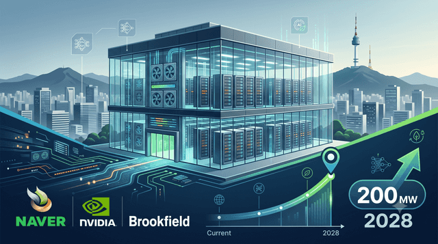 NAVER, NVIDIA and Brookfield Plan to Expand South Korea AI Factory to 200 MW by 2028