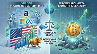 Чи варто інвестувати у американські акції чи bitcoin у 2026 році?