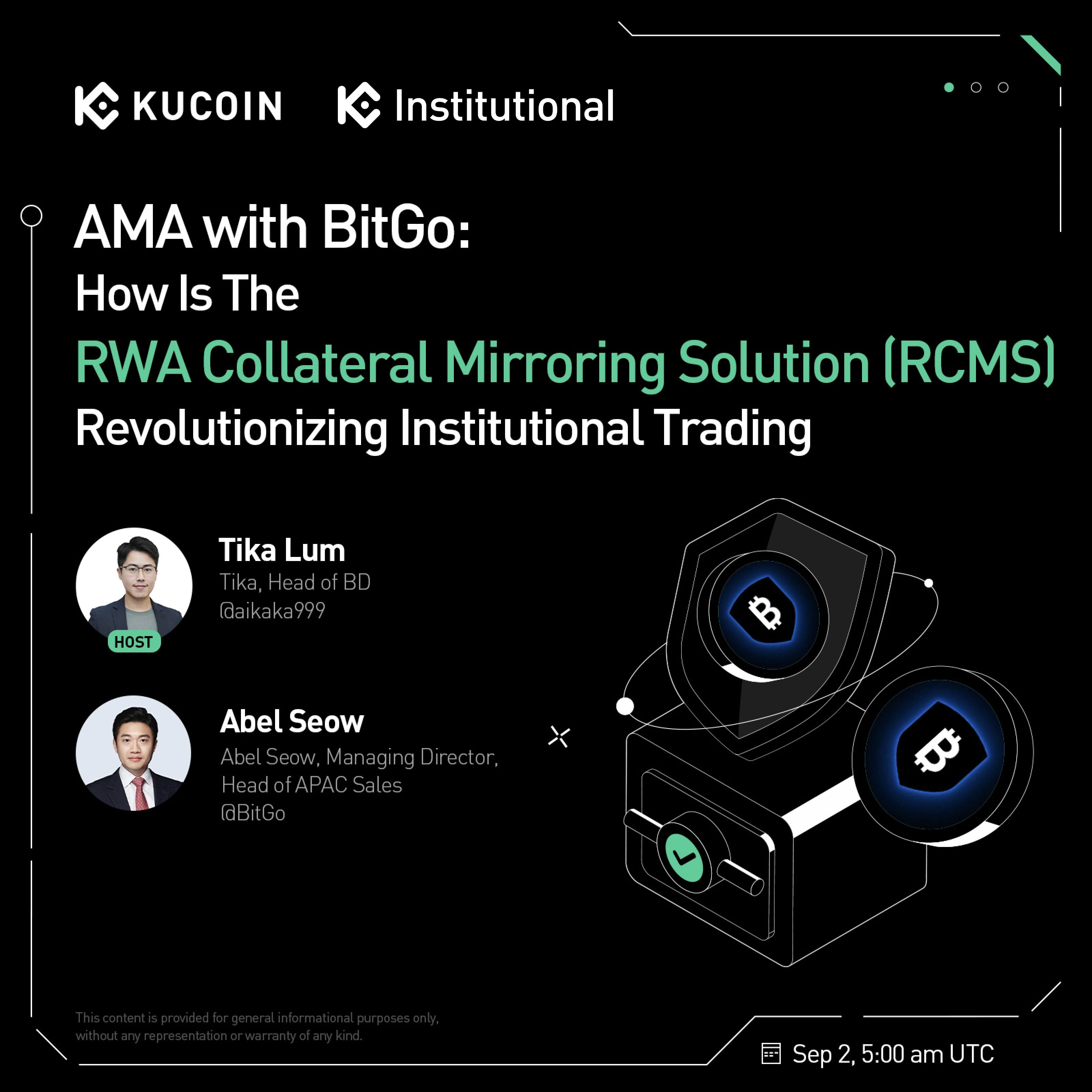 KuCoin x BitGo AMA 回顧:RWA 抵押品鏡像解決方案 (RCMS) 如何革新機構交易