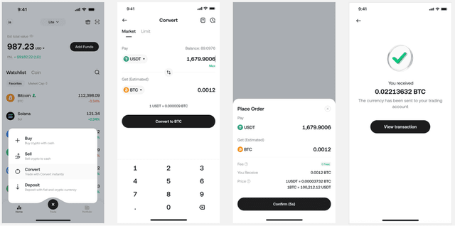 How to Convert Cryptocurrency in Kucoin Lite