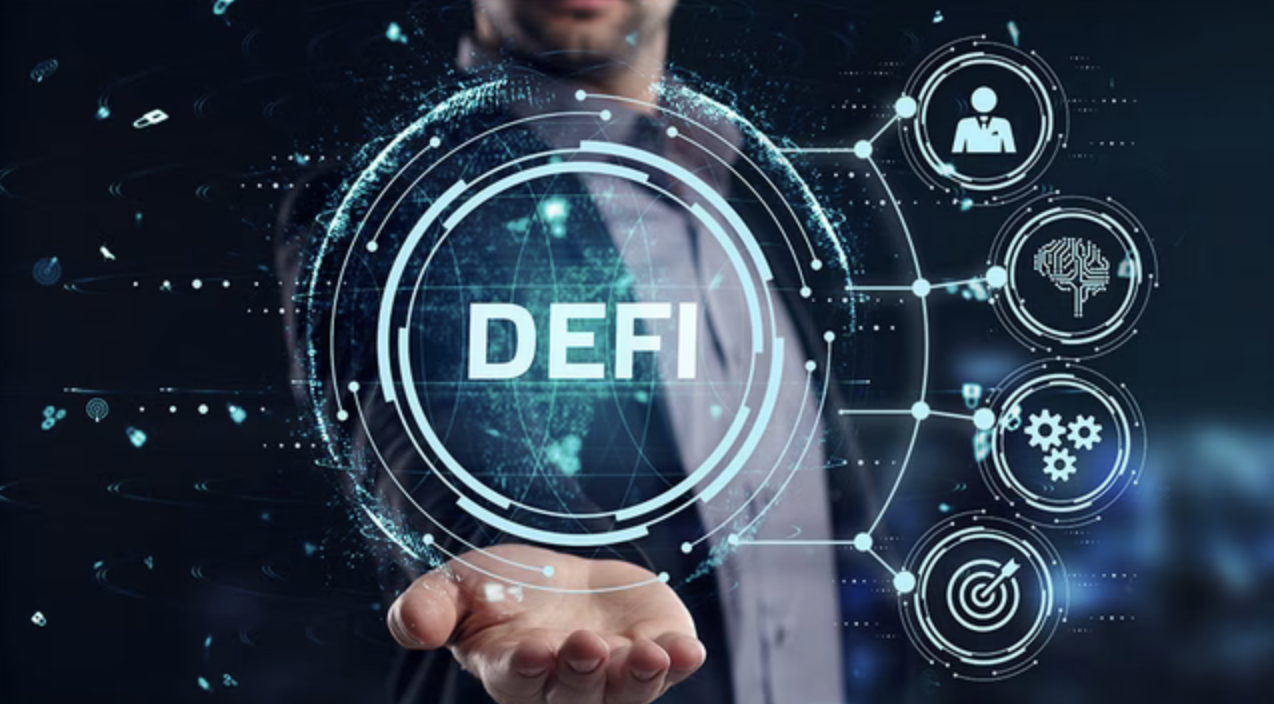 ALT: Decentralized refers to **decentralized digital finance (DeFi)**, allowing users to conduct transactions directly through **Smart Contracts** without relying on banks.