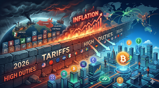 加劇美國通脹的關稅:2026 年哪些國家對加密貨幣最重要?
