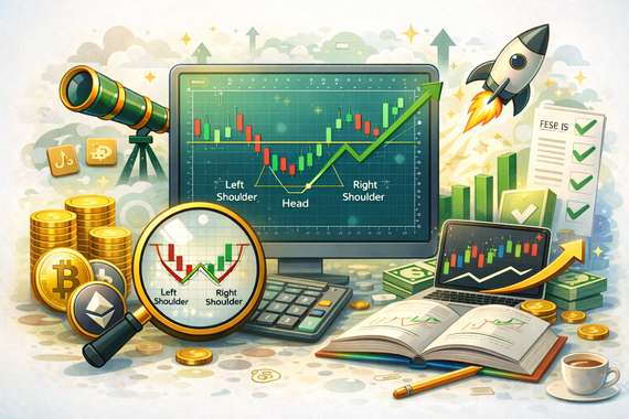 倒置頭肩形圖形：完整交易指南