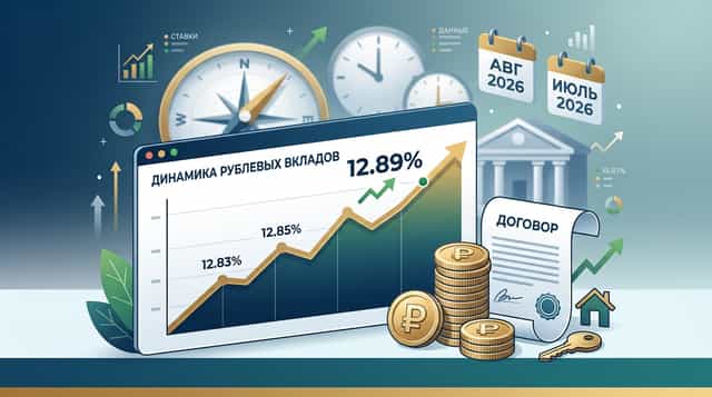 Russia's Average Maximum Deposit Rate Rises to 12.89%: What Changed in August 2026