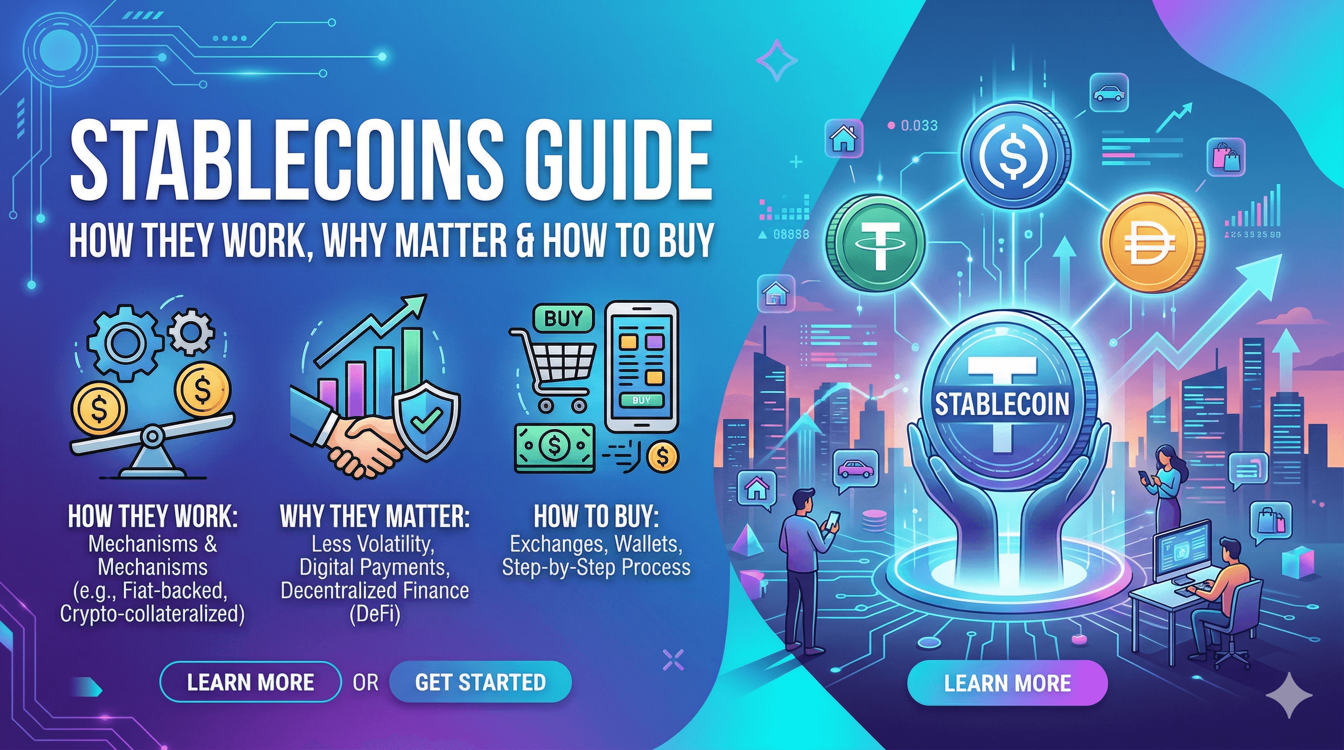 Stablecoins Guide: How They Work, Why Matter & How to Buy