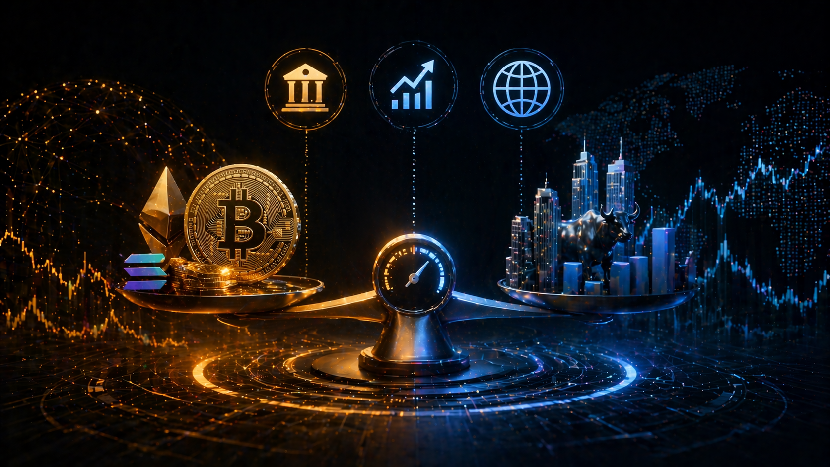 How 3 macro factors change crypto vs stock allocations in 2026