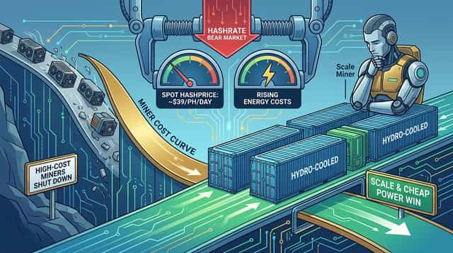 Bitcoin Hashrate Bear Market 2026: Why Large-Scale Miners Hold the Edge