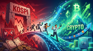 Korean Retail Investors Flee KOSPI Crash to Crypto