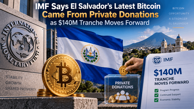 IMF ระบุว่า Bitcoin ล่าสุดของเอลซัลวาดอร์มาจากการบริจาคจากบุคคลทั่วไป ในขณะที่งบประมาณ 140 ล้านดอลลาร์สหรัฐกำลังเดินหน้าต่อ