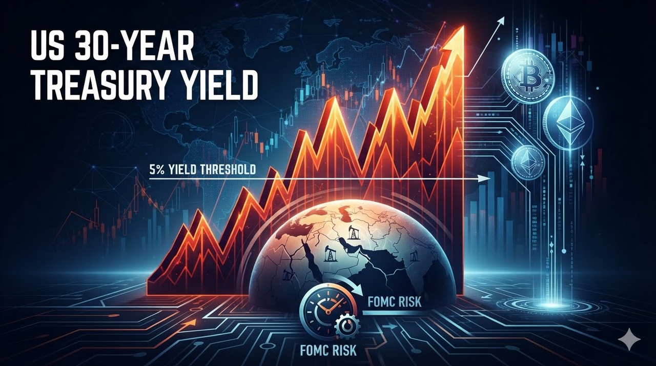 US 30-Year Treasury Yield Crosses 5%: What It Means for Bitcoin and Crypto