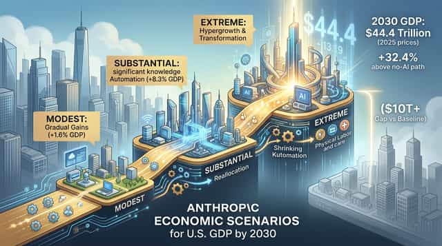 Anthropic AI Economic Scenarios: How AI Could Add Over $10 Trillion to US GDP by 2030
