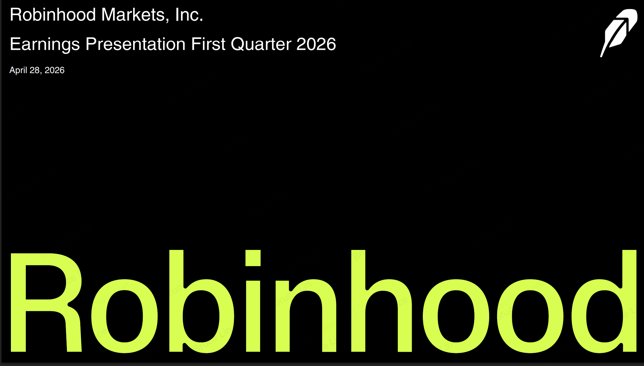 resultados do Q1 da Robinhood