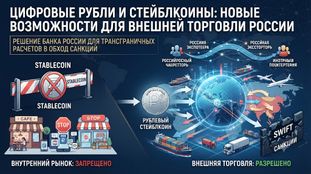 Перспективы рынка рублевых стейблкоинов: как ЦБ РФ планирует изменить трансграничные расчеты в 2026 году
