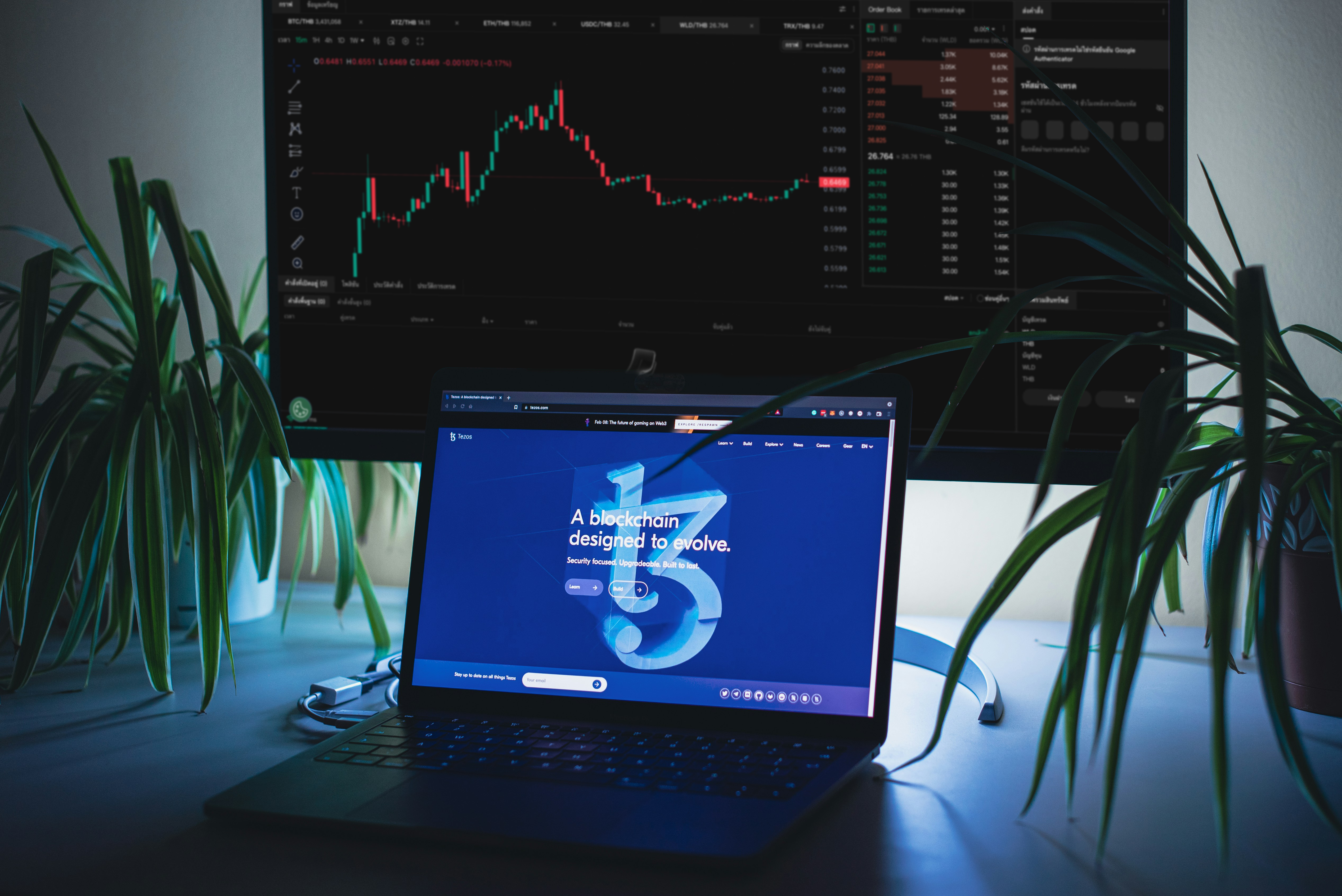 Buy Tezos (XTZ) easily through platforms like KuCoin Thailand. Simply register, verify your identity, top up, search for XTZ, and confirm your purchase.