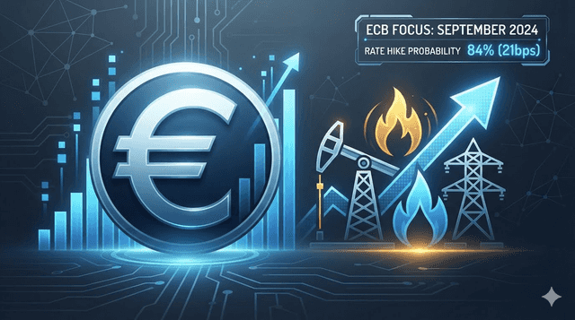 European Central Bank to Watch Rising Energy Prices — 21bp Hike Expected in September