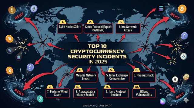 Top 10 mga Security Incident sa Cryptocurrency noong 2025