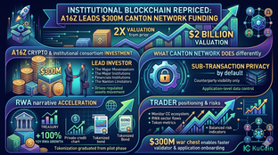 a16z Crypto Leads $300M Digital Asset Funding Round at $2B Valuation: What It Means for Canton Network