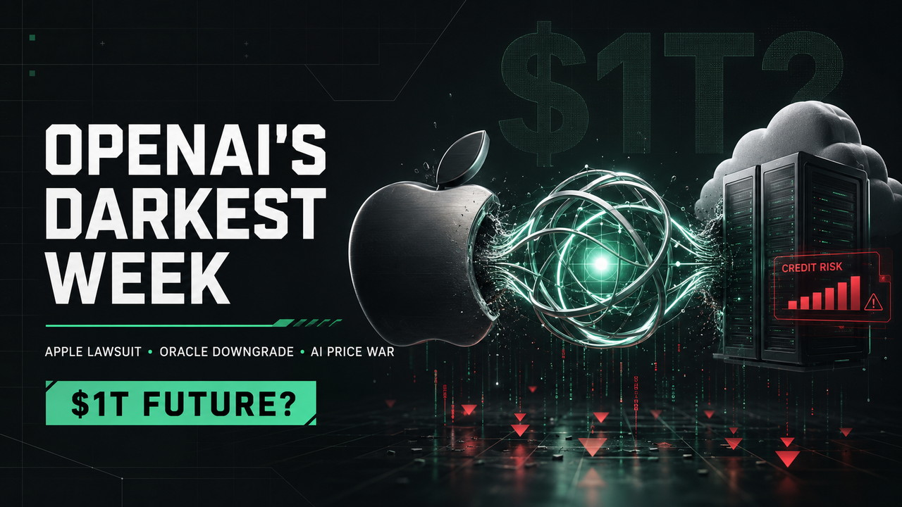 OpenAI's Darkest Week: Apple Lawsuit, Oracle Downgrade, and the Brutal AI Price War Threatening Its $1T Future