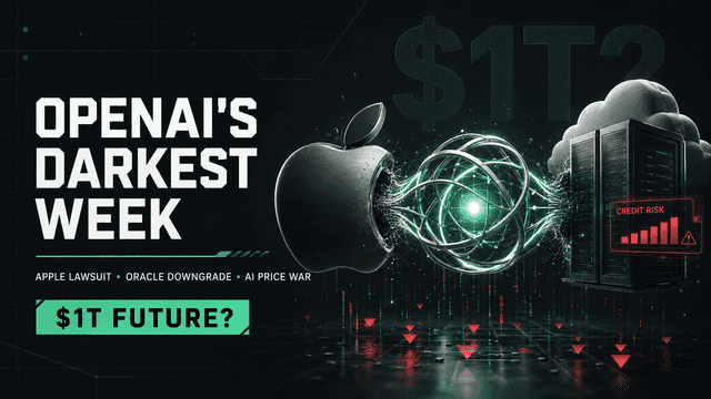 OpenAI's Darkest Week: Apple Lawsuit, Oracle Downgrade, and the Brutal AI Price War Threatening Its $1T Future