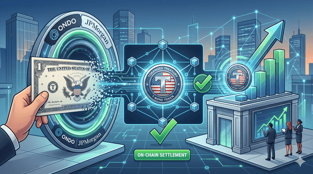 ONDO and JPMorgan Bring Tokenized U.S. Treasuries to On-Chain Settlement as RWA Enters a New Institutional Stage