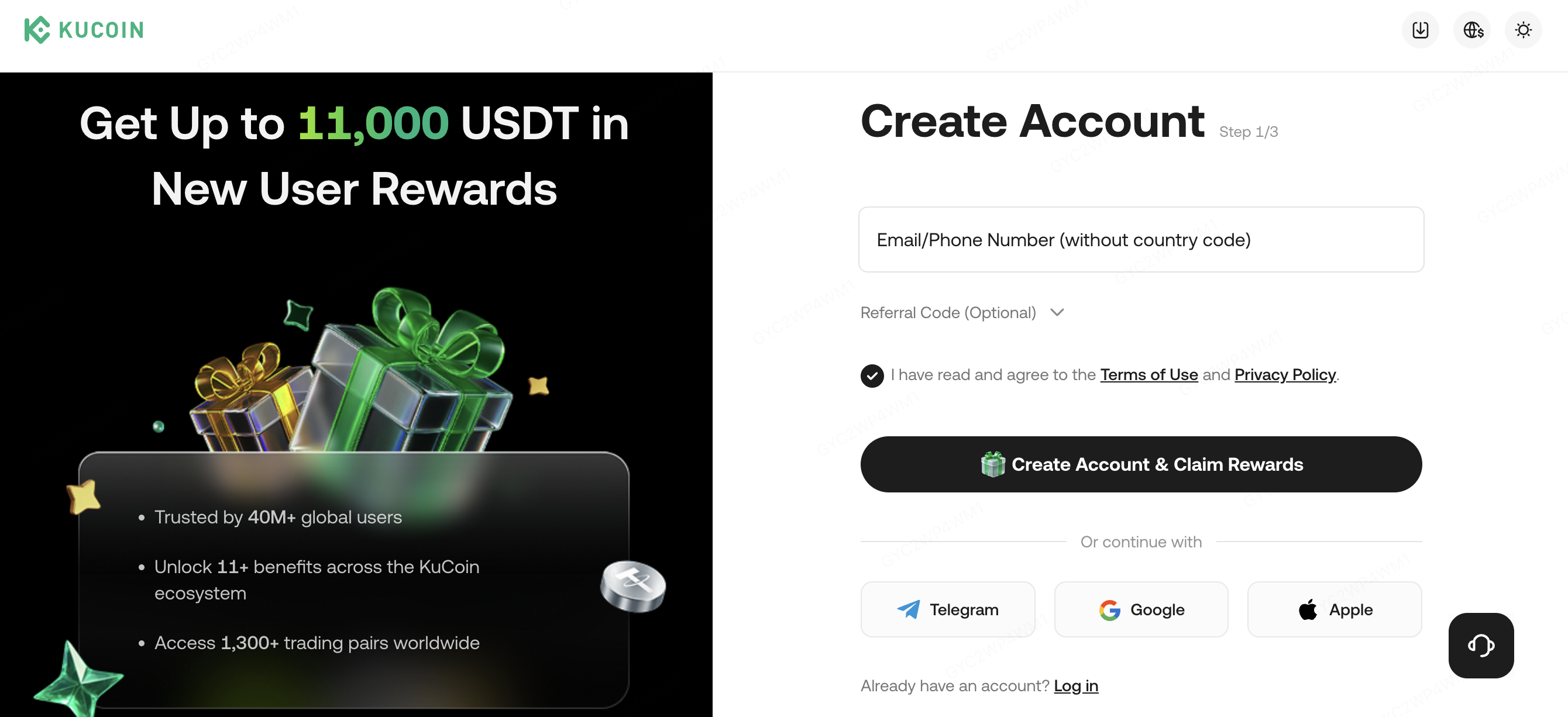 Register at KuCoin and Get Up to 11,000 USDT in New User Rewards