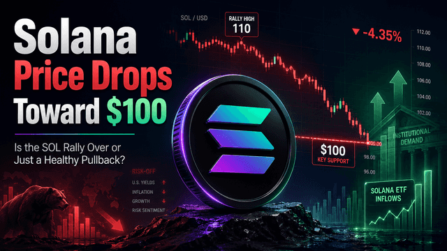 Solana Price Drops Toward $100: Is the SOL Rally Over or Just a Healthy Pullback?