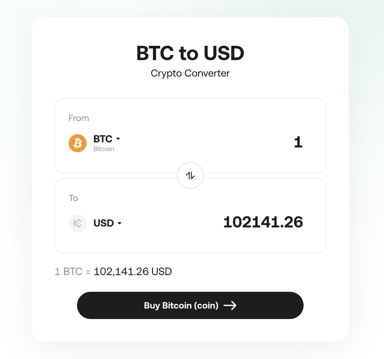 Kapag sinusuri ang pinakamahusay na mga tool sa merkado, ang < KuCoin’s Bitcoin Converter >