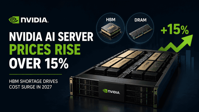 نیوڈیا نے میموری کی کمی کے باعث بلاکول کی مانگ پر AI سرورز کی قیمتیں 15% بڑھا دیں