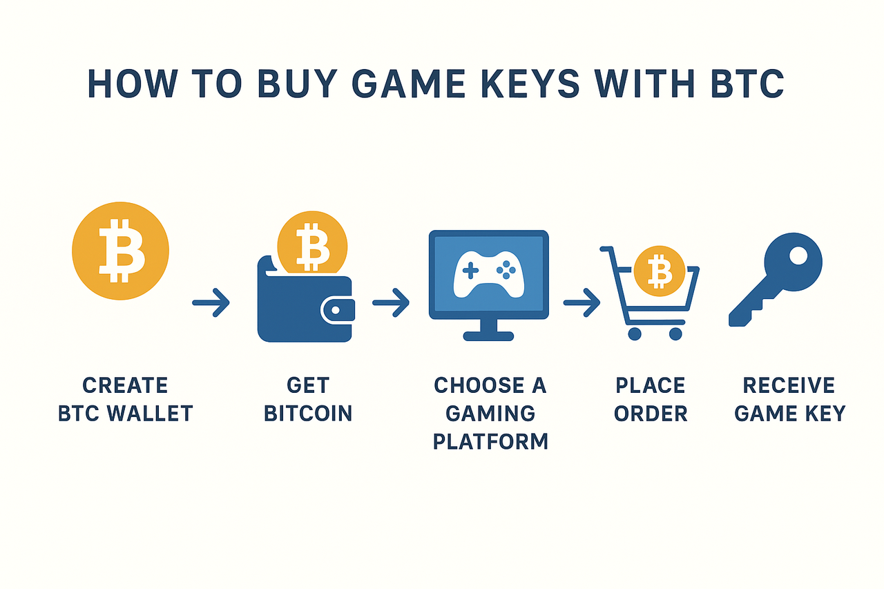 Comprar claves de juegos con BTC: La nueva era del cripto gaming
