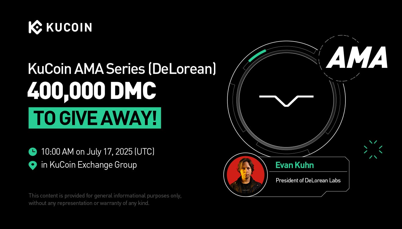 KuCoin AMA With DeLorean (DMC) — Redefining the Future of Mobility Through Digital Innovation