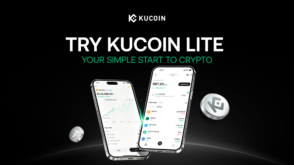 KuCoin 推出「KuCoin Lite Mode」:為加密貨幣新手打造更簡單、更快速、更安心的入門途徑