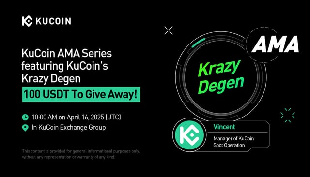KuCoin AMA na May Tema ang KuCoin's Krazy Degen - Pagbubukas ng Mga Kakatawang Kasangkapan sa Krazy Degen Section ng KuCoin