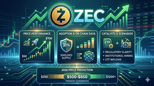 توقع سعر ZEC لعام 2026: هل يعني ارتفاع السعر 10 مرات منذ بداية العام دورة صاعدة جديدة؟