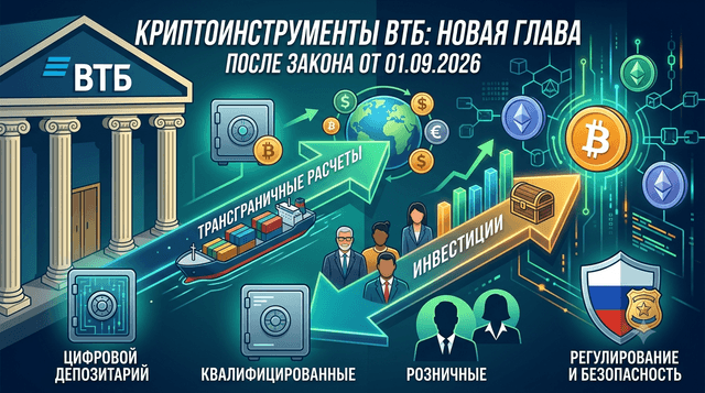 VTB and Crypto Instruments: How the Bank Plans to Be Among the First in Russia to Get a License