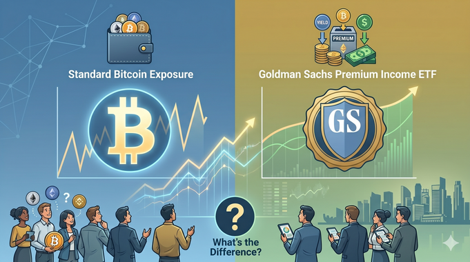 โกลด์แมน แซคส์วางแผนเปิดกองทุน ETF รายได้พรีเมียม Bitcoin: ความแตกต่างคืออะไร?