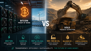 Proof of Work vs. Physical Extraction: The 2026 Energy Clash Between Bitcoin and Gold