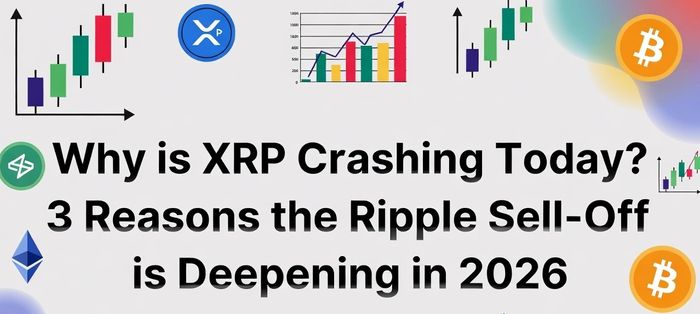 今日、XRPが下落している理由は？2026年におけるリップルの売却が拡大する3つの理由