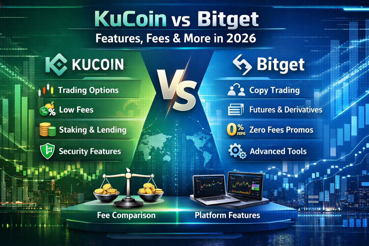 Kucoin vs Bitget: Mga tampok, mga bayarin at higit pa sa 2026