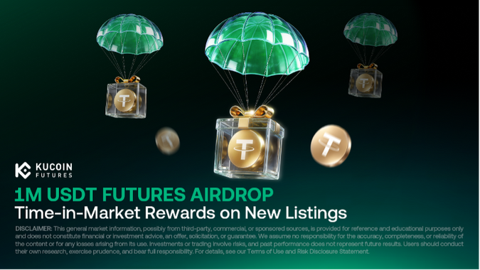 KuCoin Introduces 1M USDT Futures Airdrop, Rewarding Time-in-Market on New Listings to Strengthen Listing Ecosystems