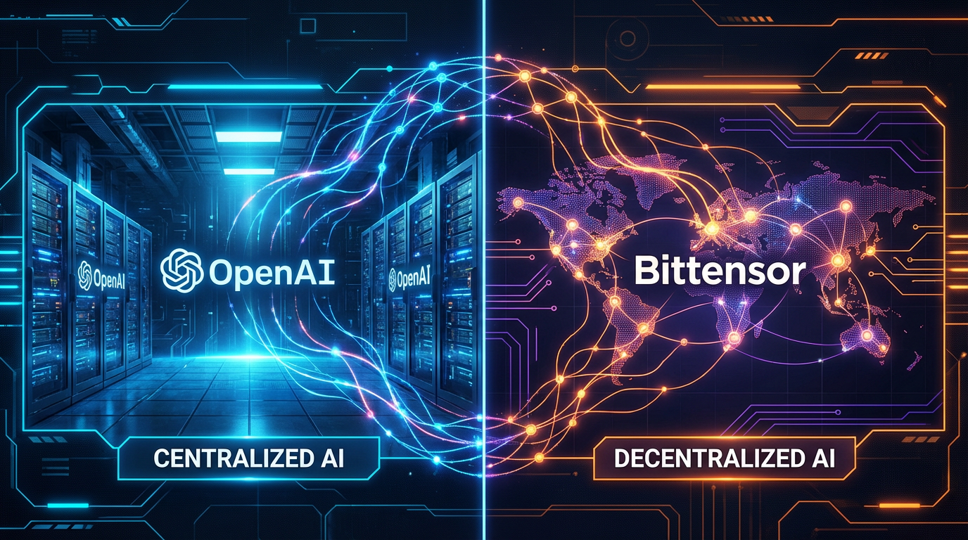 How Does Bittensor’s Decentralized Approach Compare to OpenAI’s Centralized Model in Scalability and Performance